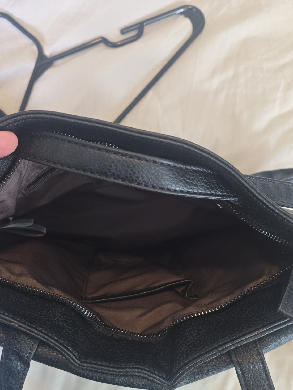 Matt & Nat Black Vegan Leather Flap Sevan Backpack - Picture 7 of 9